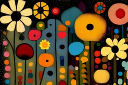 Flowers in thestyle of paul klee