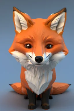 Cute fox 3D