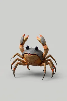 hi poly Mud Crab T-pose just the character and simple background
