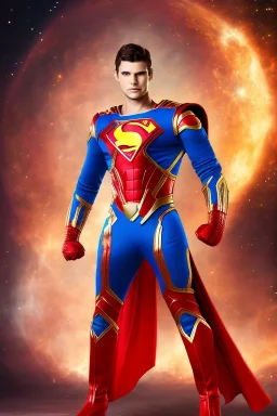 Cosmic super hero, with real wepon , red & black costume,4k image, full body men