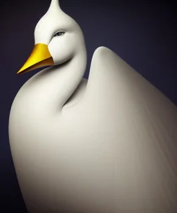 portrait of majestic, proud white goose with a gold crown, sitting in castle, 8k resolution, high-quality, fine-detail, intricate, digital art, detailed matte, volumetric lighting, illustration, 3D octane render, brian froud, howard lyon, selina french, anna dittmann, annie stokes, lisa parker, greg rutowski