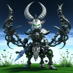 Omega phase 2 from final fantasy 14, cute, render , green screen back ground