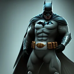 Fat Batman, photorealistic, midjourney