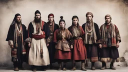 Balkan Traditionelle folk womens