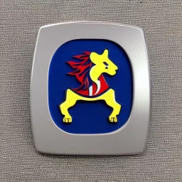 peugeot lion racing logo square badge