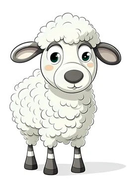 A cartoon sheep character