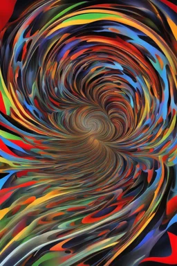 Cerebral vortex; abstract art