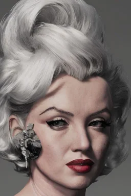 Marilyn Monroe, Mafia 2, photorealistic illustration, 4k