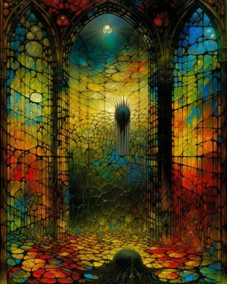 Zdzisław Beksiński . STAINED GLASS