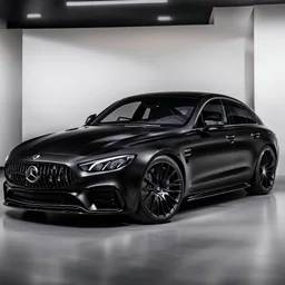 Car Mercedes Benz AMG GT63s, black color, It has four side doors