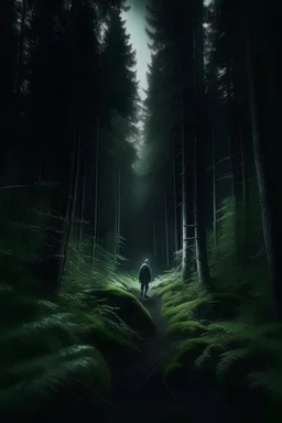 lost in the forest during the night