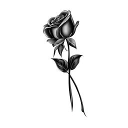 two vector roses, high quality