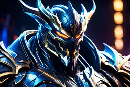 Galio venom in 8k solo leveling shadow artstyle, galio them, close picture, neon lights, intricate details, highly detailed, high details, detailed portrait, masterpiece,ultra detailed, ultra quality