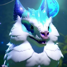 beautiful white sparkling cristaline animal creature side view whole body, 8k resolution, ultra hyperdetailed, Unreal Engine 5, ultra colourful, very small details, realistic, realistic lighting