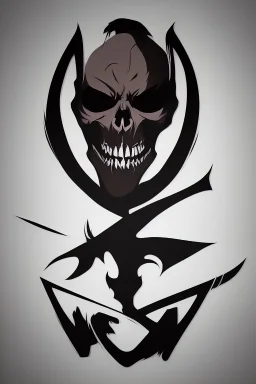 Extremely simple logo representing the grim reaper