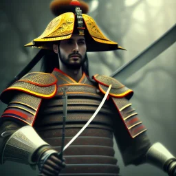 Samurai cut eatermelon in slices with sword, unreal engine 5, 8k resolution, photorealistic, ultra detailed