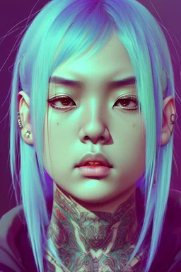 asian cool stylish, billie elish lookalike, with piercings, androgynous look, epic colour treatment, cinematic colour treatment, meticulously intricate perfectly symmetrical extremely detailed, pixiv daily ranking, pixiv, extreme depth of field, artstation, spectacular details, volumetric lighting, masterpiece, cinematic, Hollywood production, 8k resolution, high definition, max octane render, vivid colors, max resolution, max perfectionism, realistic composition, professional photography, unre