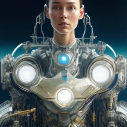 cosmos masterpiece, humanoid cyborg robot, sango fantasy, fantasy magic, sharp focus, illustration, highly detailed, digital painting, concept art, matte, artgerm and paul lewin and kehinde wiley, full figure, fit in board, cyber punk, pretty accurate hands face fingers, natural aye, fit within portrait
