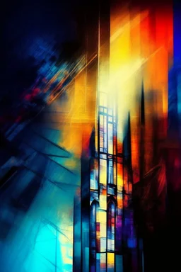 Church abstract, hurting