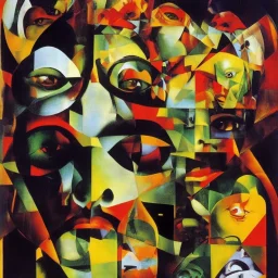 Necromancy, collage, Dada, Surrealism, by artist “Raoul Hausmann", by artist "Francis Picabia," complementary colors, analogous colors, perspective, deep focus, centered, crisp, clear, high resolution"