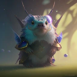 A small creature , magic, head and shoulders,deep colours, 8k resolution concept art portrait by Greg Rutkowski, Artgerm, WLOP, Alphonse Mucha, dynamic lighting, hyperdetailed,intricately detailed ,Splash art, trending on Artstation, triadic colors, Unreal Engine 5 , volumetric lighting Splash art fantasy"