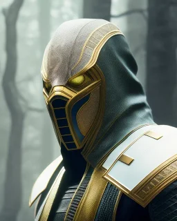 reptile, mask cover whole face and hood , mortal kombat 11, highly detailed, hyper-detailed, beautifully color-coded, insane details, intricate details, beautifully color graded, Cinematic, Color Grading, Editorial Photography, Depth of Field, DOF, Tilt Blur, White Balance, 32k, Super-Resolution, Megapixel, ProPhoto RGB, VR, Half rear Lighting, Backlight, non photorealistic rendering