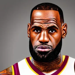 Portrait of Lebron James