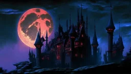 castle at night