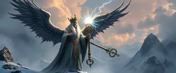 i want a pic the high priest of Aerdennor with the ultimate magical key now