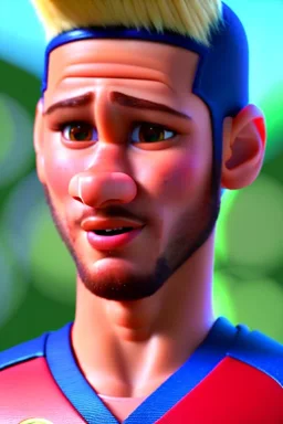 hyper realist, hyper detailed, stunningly neymar jr, MO-DI CARTOON style