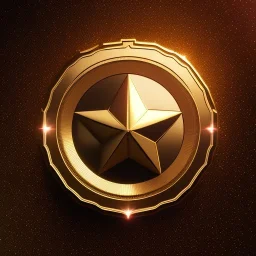  black background, shiny golden embossed gigant star, 3d, cinematic, photorealistic