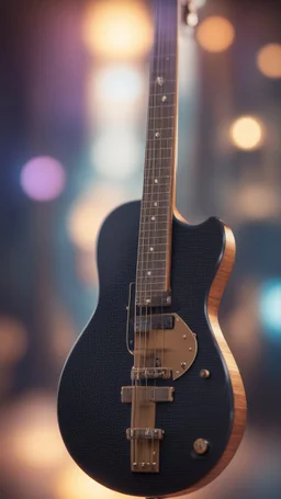 a bass guitar woven into a suit, bokeh like f/0.8, tilt-shift lens 8k, high detail, smooth render, down-light, unreal engine, prize winning