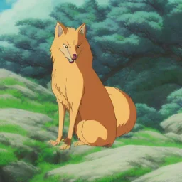 Portrait of kurama nine tailed fox