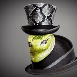 Snake wearing a top hat