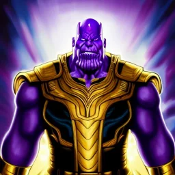 ultra detailed fullbody portrait of Thanos villain with infinity gauntlet wearing Armor, extremely detailed digital painting, extremely detailed face,crystal clear eyes, in the style of robert e howard and pablo oliveira and Ken Kelley and Keith Parkinson , mystical colors, perfectly centered image, perfect composition, rim light, beautiful lighting,8k, stunning scene, raytracing