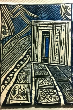 Block print anxious ahead of a big journey