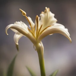 Royal Lily, close-up, side lighting, blurred background