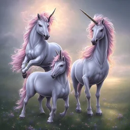 2 baby unicorns