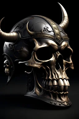 A helmet made from a demons skull