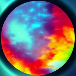 Holographic foil card ambient album art cover for a playlist that is 1 hour long. This playlist is ethereal and reminds me of looking up at the sunny light blue sky with a few clouds on a chilly summer morning. It has a positive vibe. Contented, blissful, satisfied. a glimpse of primary colors. atmospheric, sun spots, lens flair. 8K, HD, high quality, unreal engine, extremely detailed, in focus, bokeh, washed out highlights