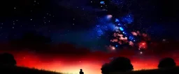 romantic night sky