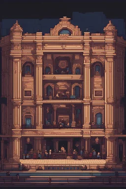 Teatro Petruzzelli in pixel art