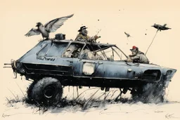 [art by Ralph Steadman] KWAU podevache