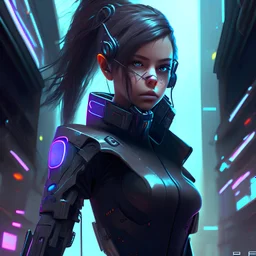 Girl cyber 3D