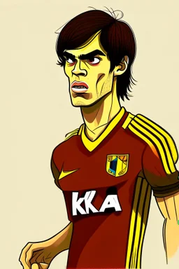 Kaka Brazilian football player cartoon 2d