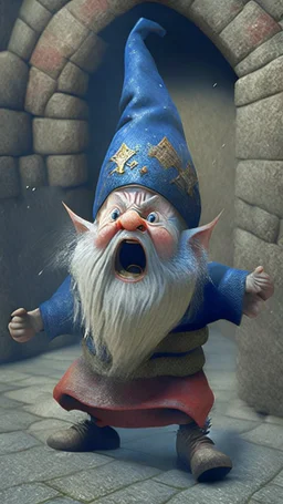 medieval gnome, shaking effect