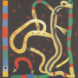 Putin snake by joan miro