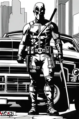 Deadpool in the style of Greg Capullo
