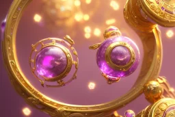 gold and light delicate violet fuchsia crystal galactique background, full of details, smooth, bright sunshine，soft light atmosphere, light effect，vaporwave colorful, concept art, smooth, extremely sharp detail, finely tuned detail, ultra high definition, 8 k, unreal engine 5, ultra sharp focus