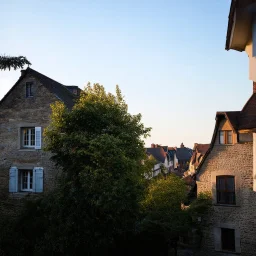 An odd village, details of the houses very accentuated, Hasselblad h6d400c